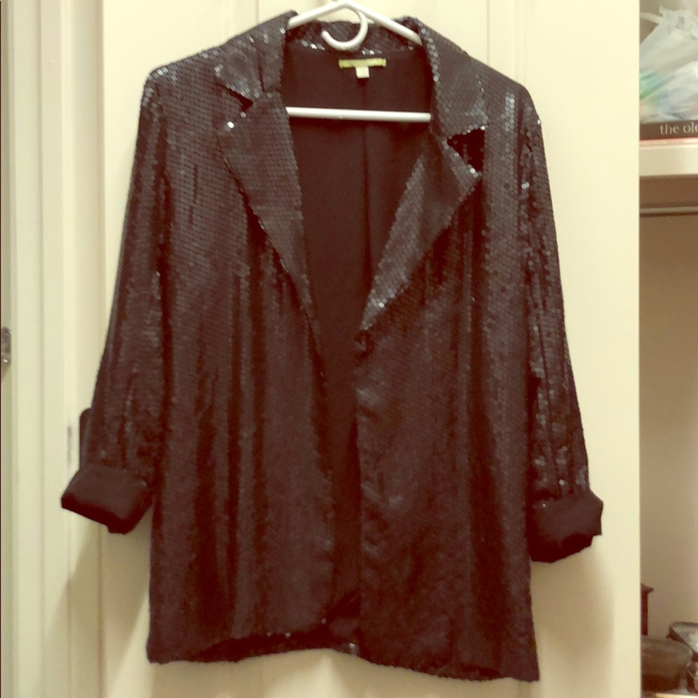 Sequined black blazer